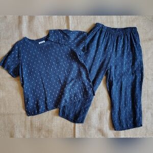FLAX 100% Linen 2 Piece Pants & Top Set